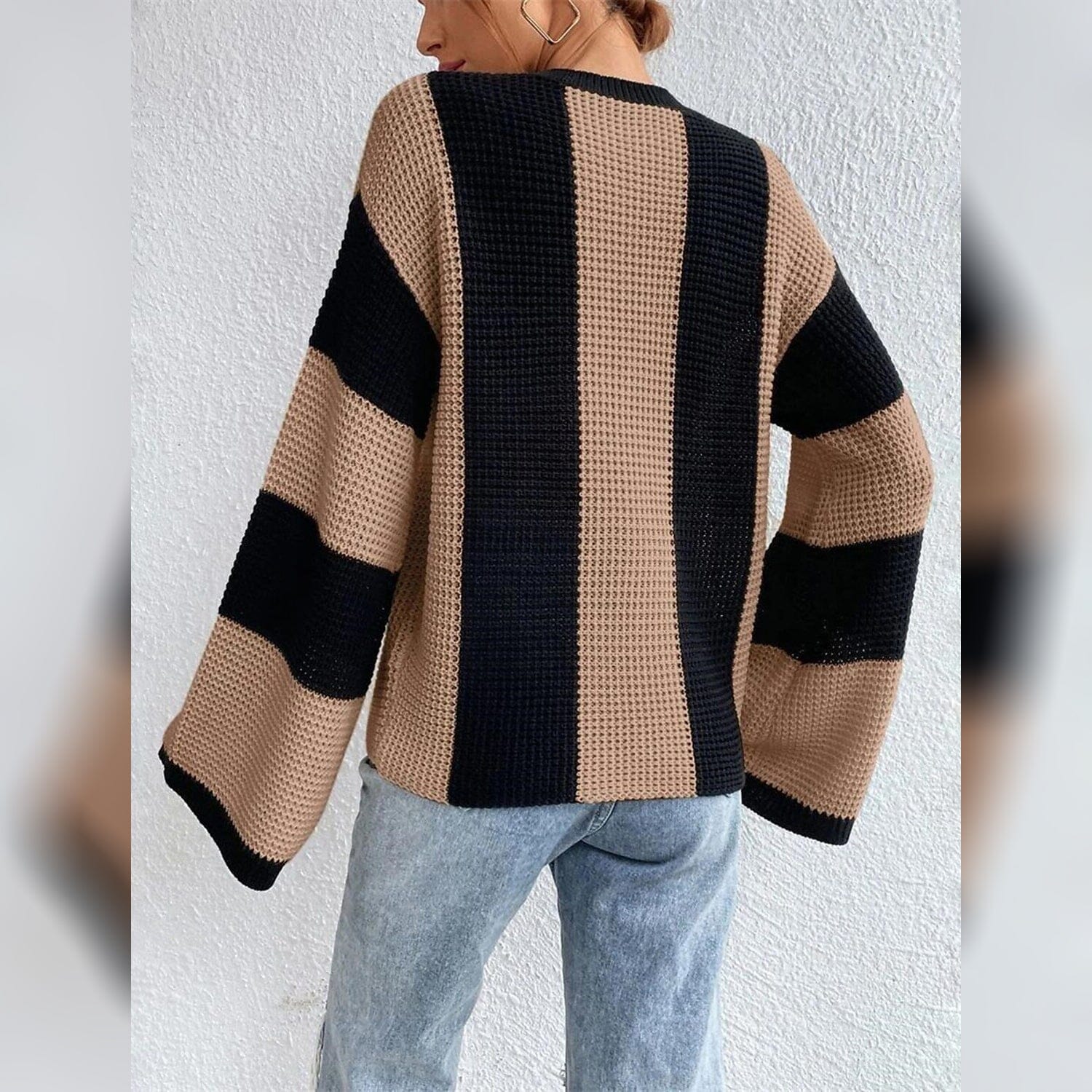 Patchwork Striped Women’s Sweater