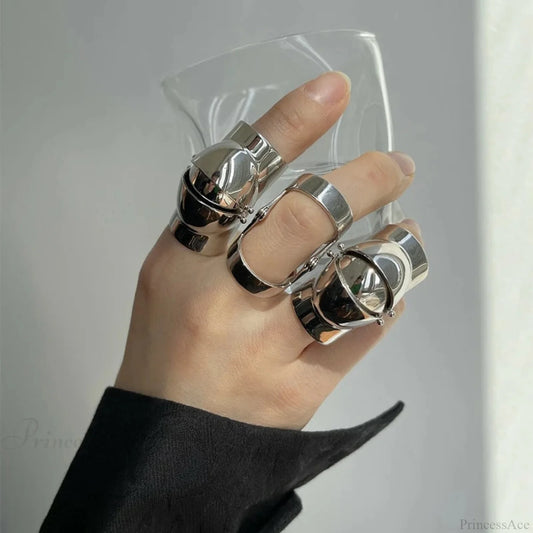Y2K Armor Rebel Gothic Circle 8 / sliver1