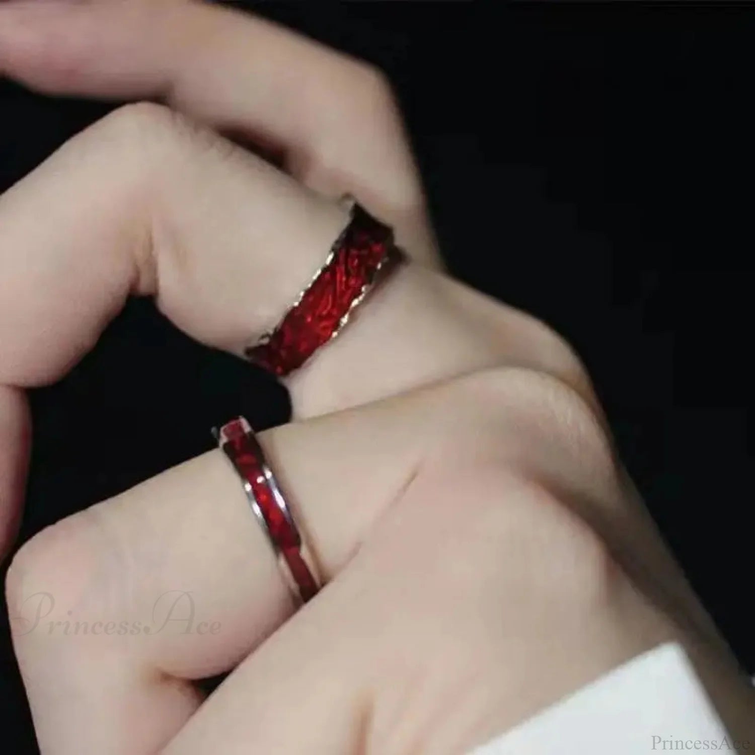 Y2K Crimson Drip Petroleum Gothic Band