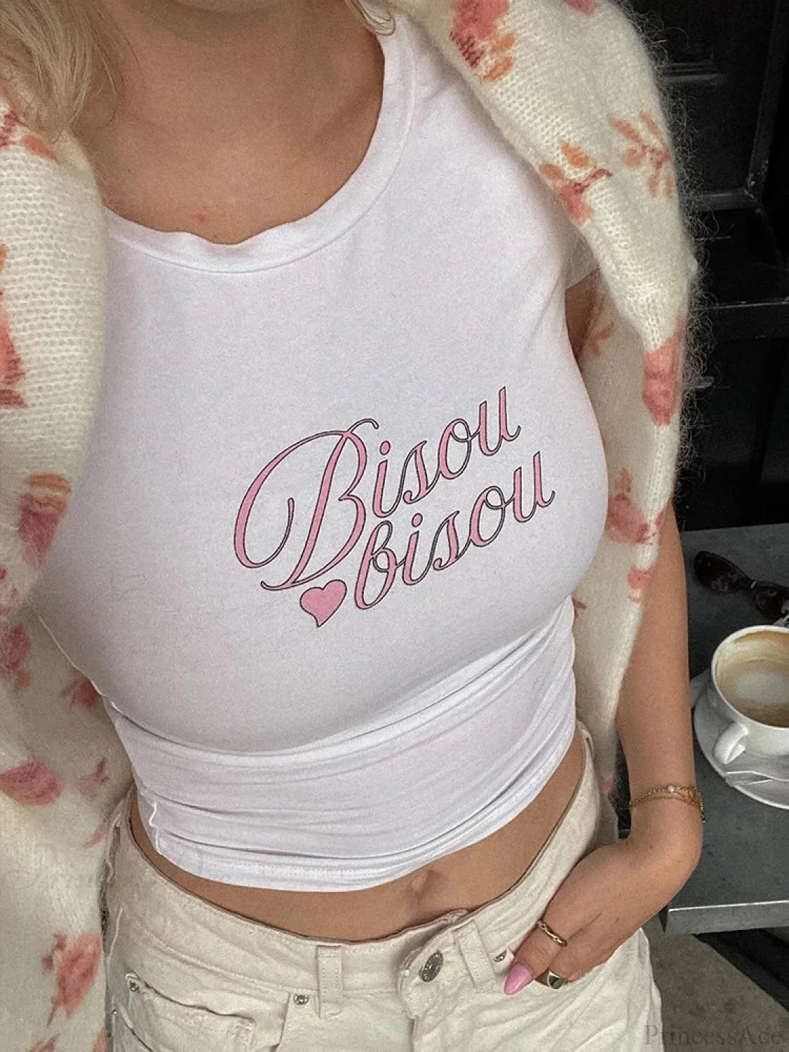 Y2k Letter Print Punk Crop Top T-shirt t-shirt-250223