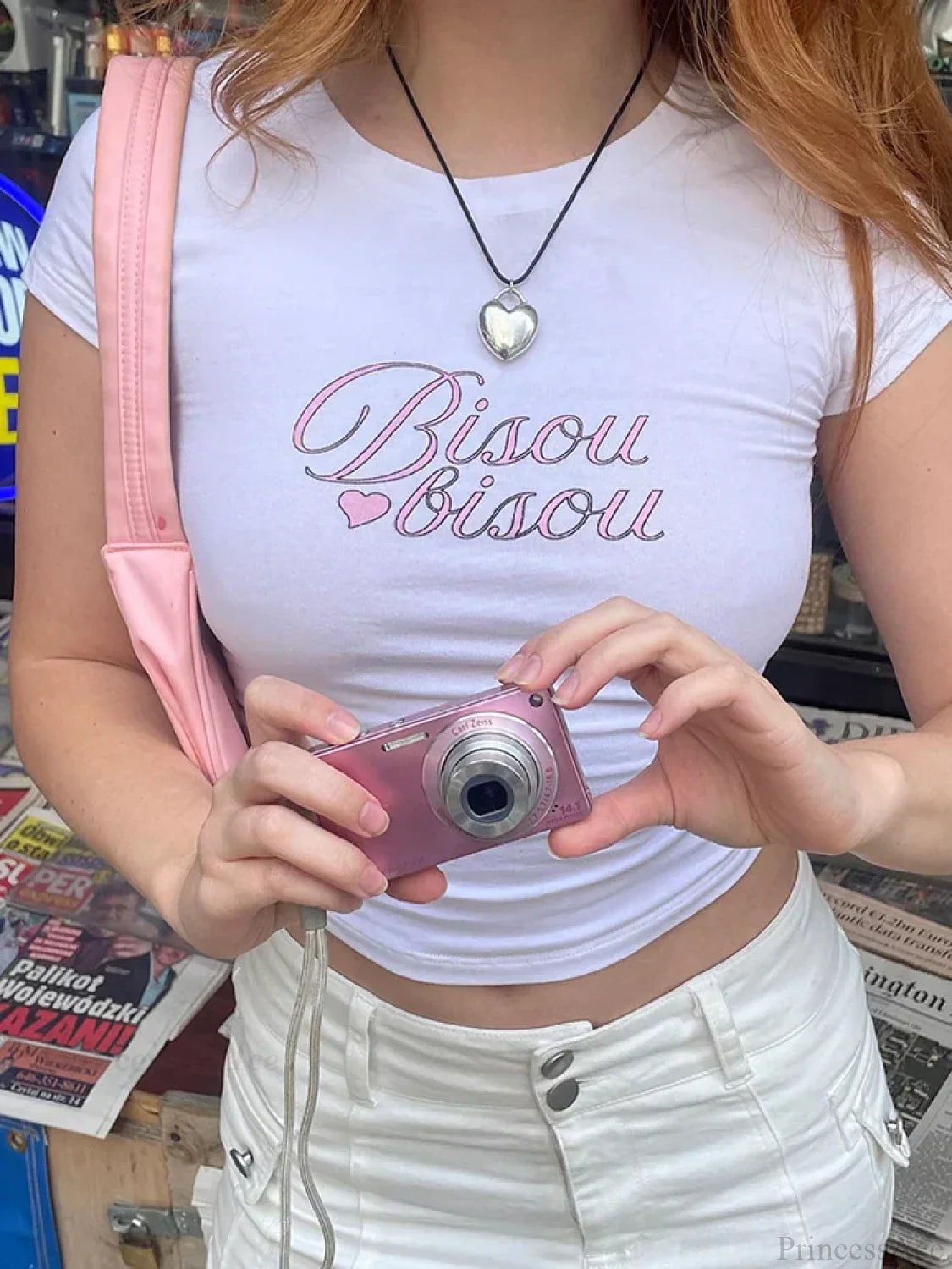 Y2k Letter Print Punk Crop Top T-shirt t-shirt-250223