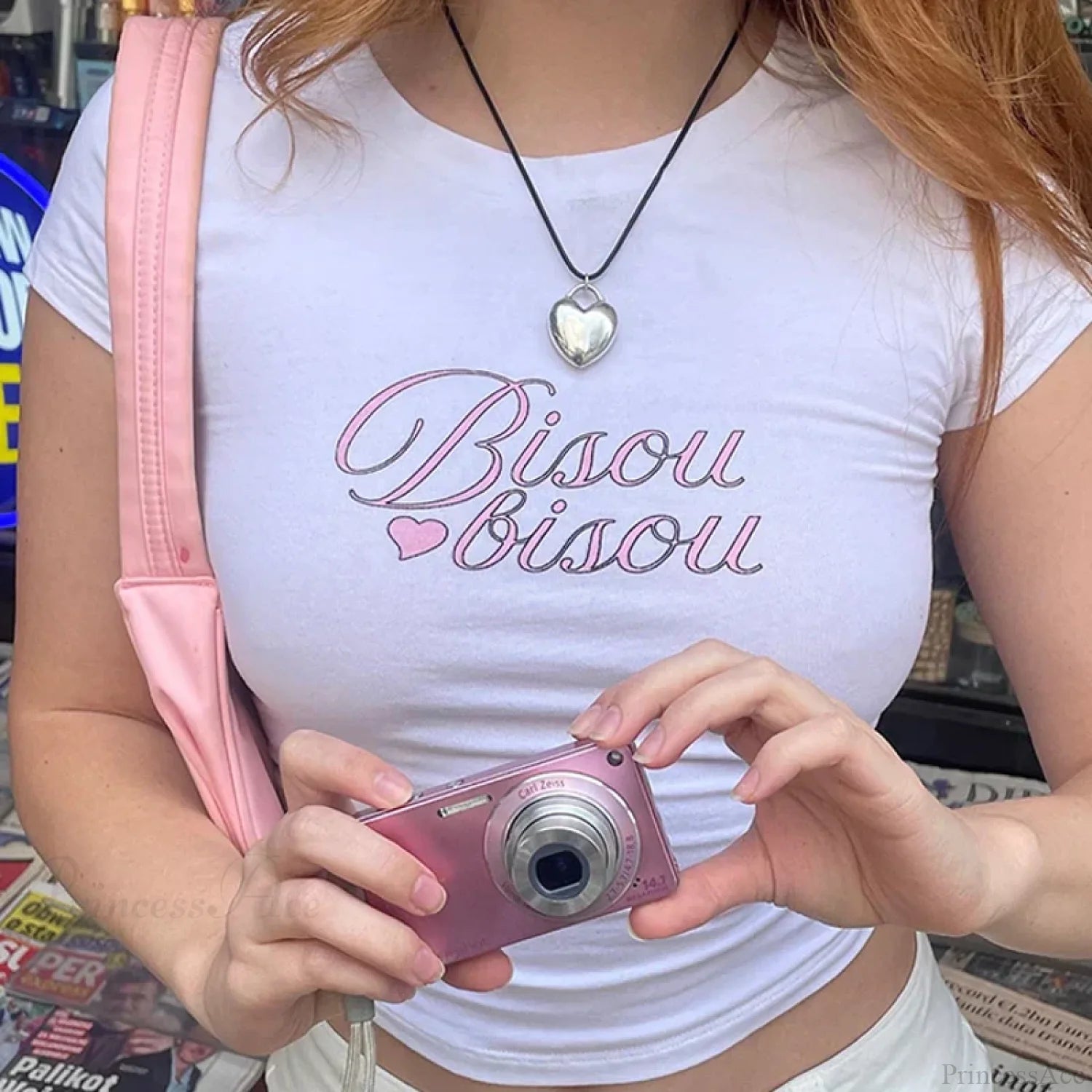 Y2k Letter Print Punk Crop Top T-shirt WHITE / S t-shirt-250223