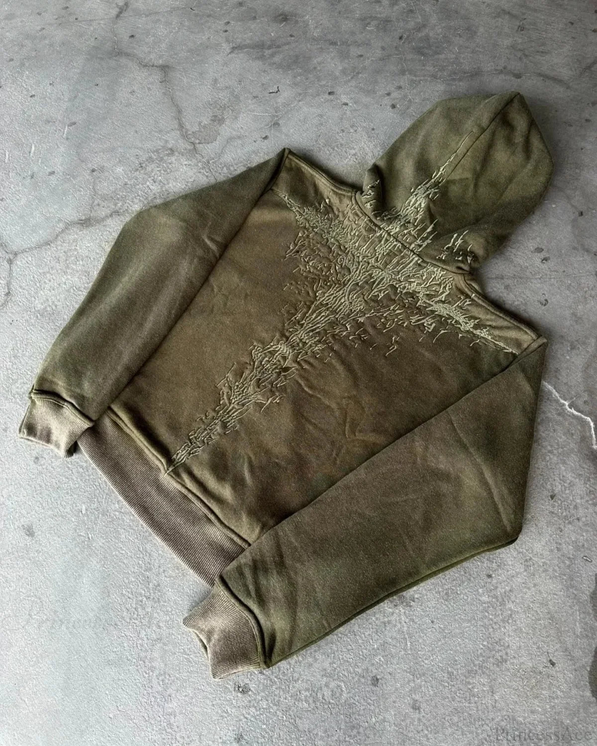 Y2K Mysterious Embroidery Hoodie