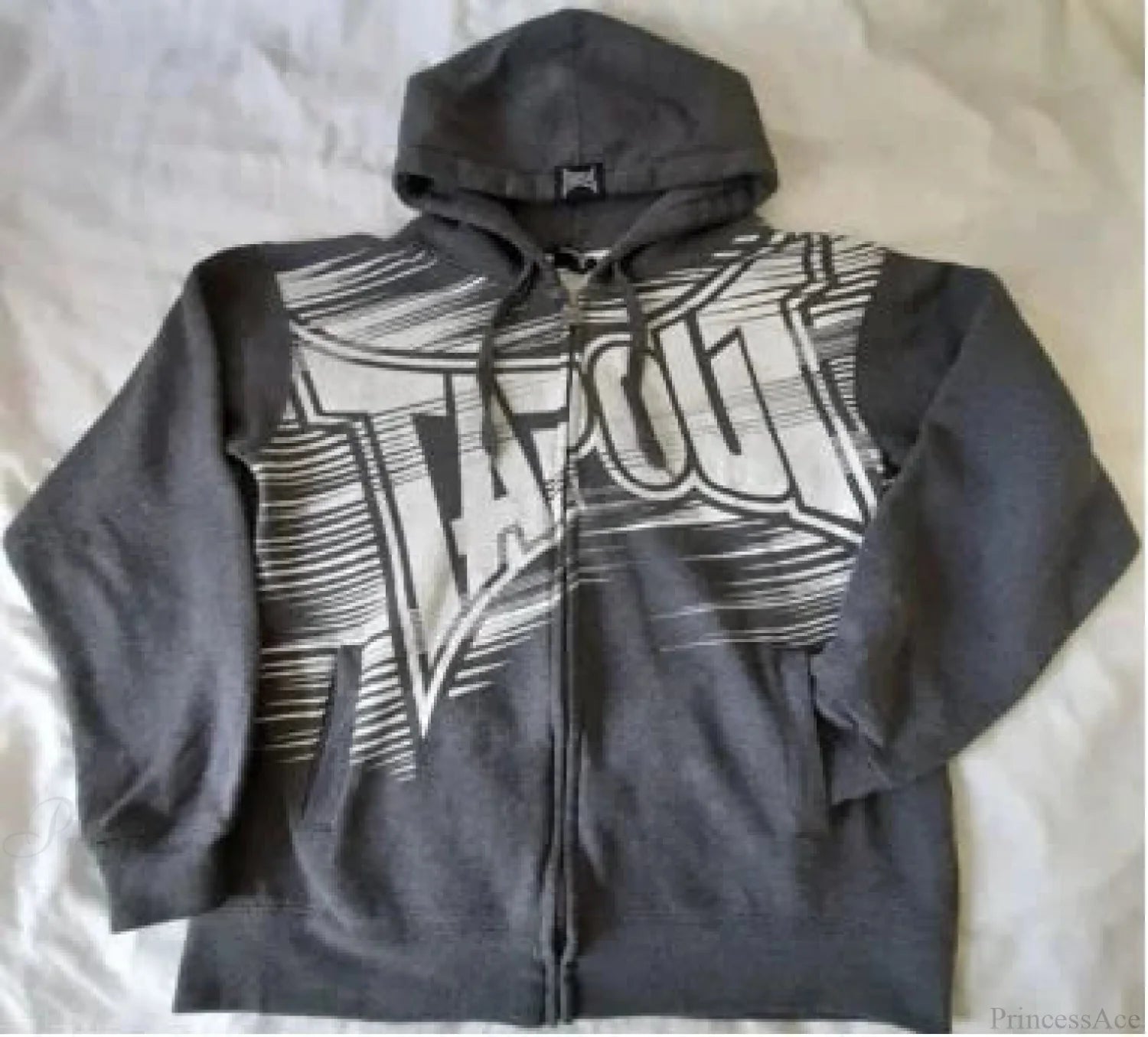 Y2K Mysterious Printed Zipper Hoodie black2 / S