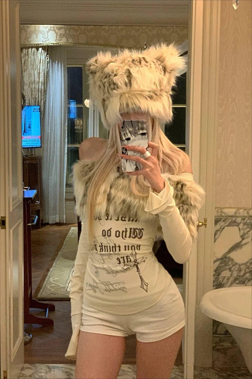 Y2K Sexy Letter Print Slim Long Sleeve Tee