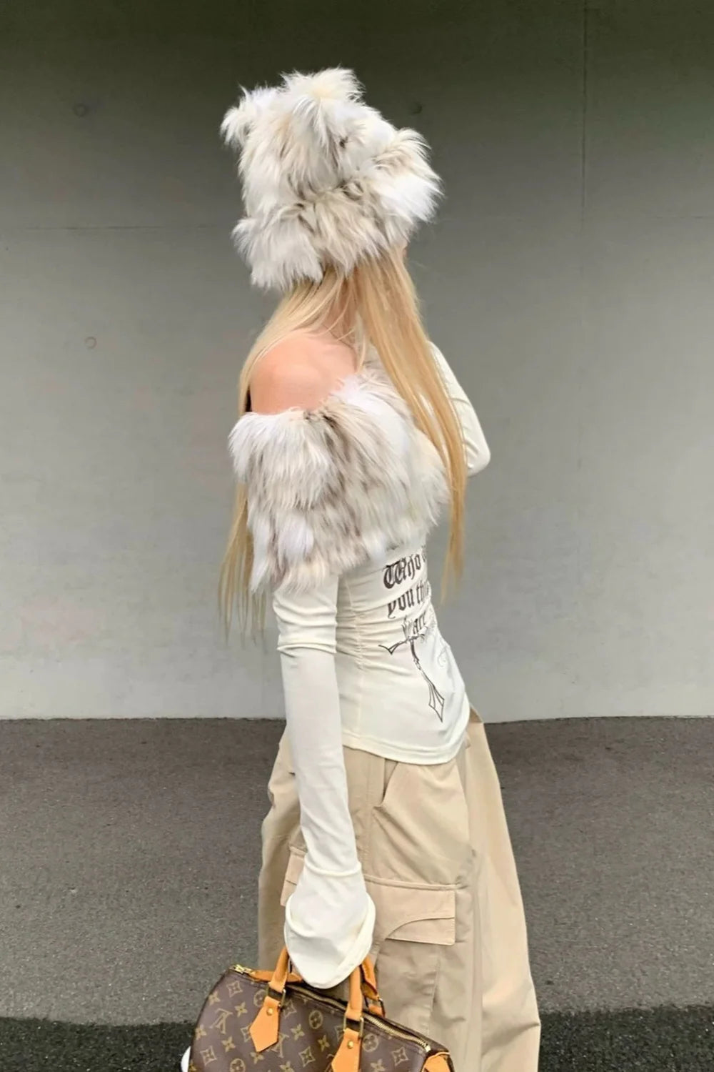 Y2K Sexy Letter Print Slim Long Sleeve Tee