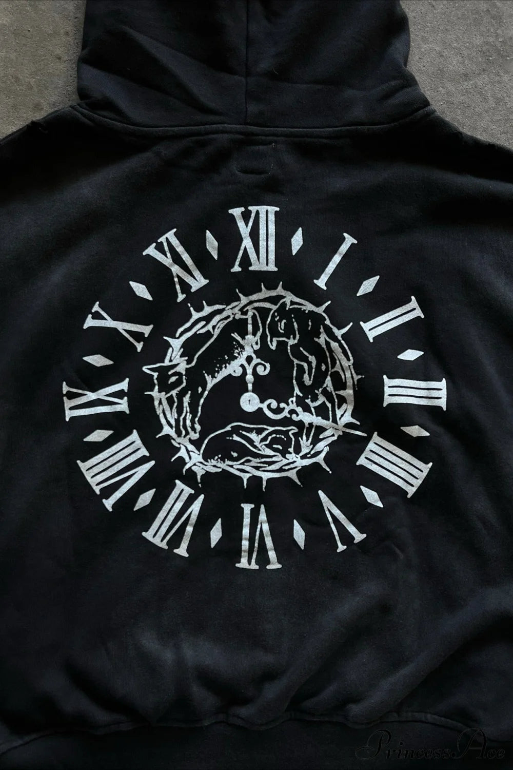 Y2K Street Dark Zip Stylish Hoodie