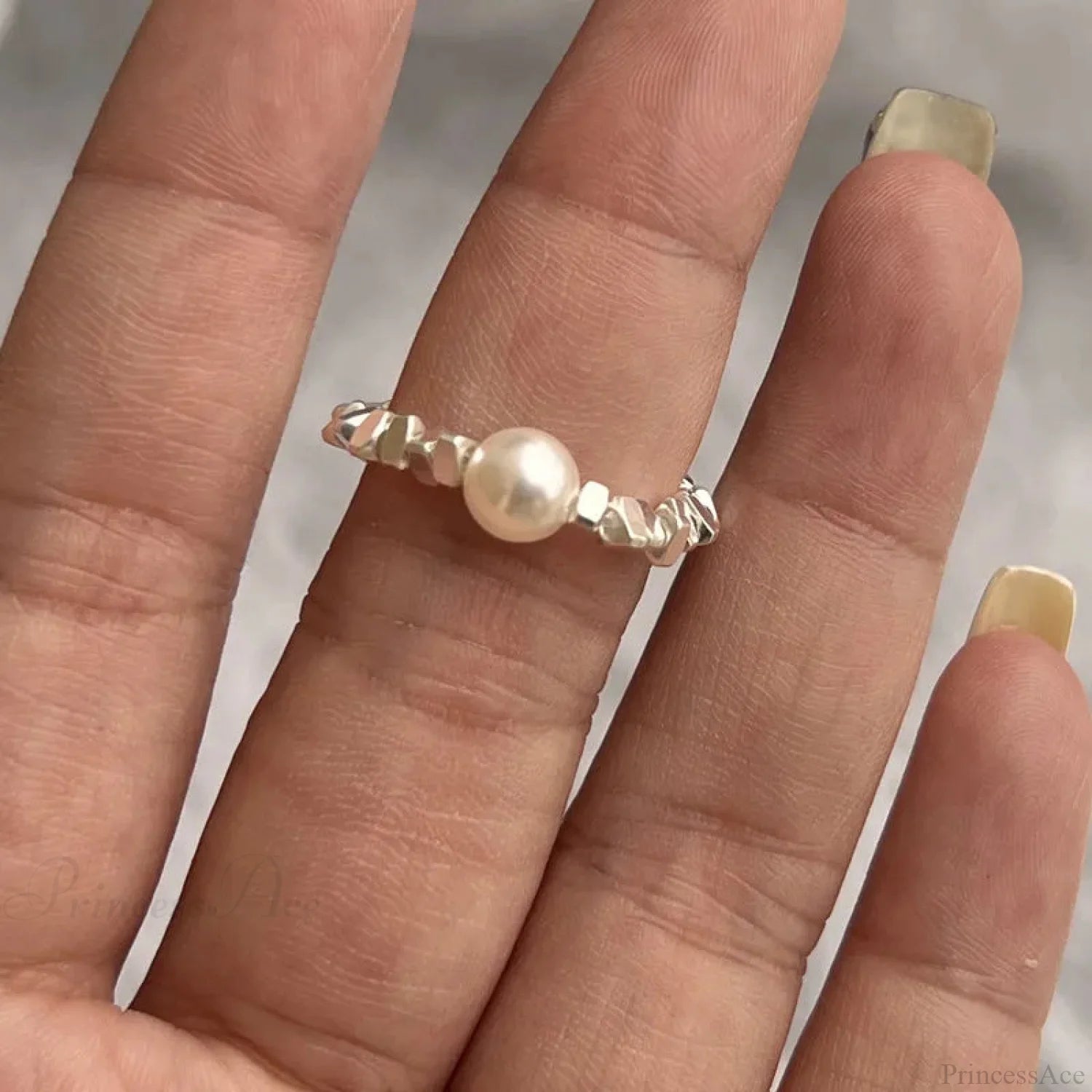 Y2K Transparent Heart Gothic Ring sliver12