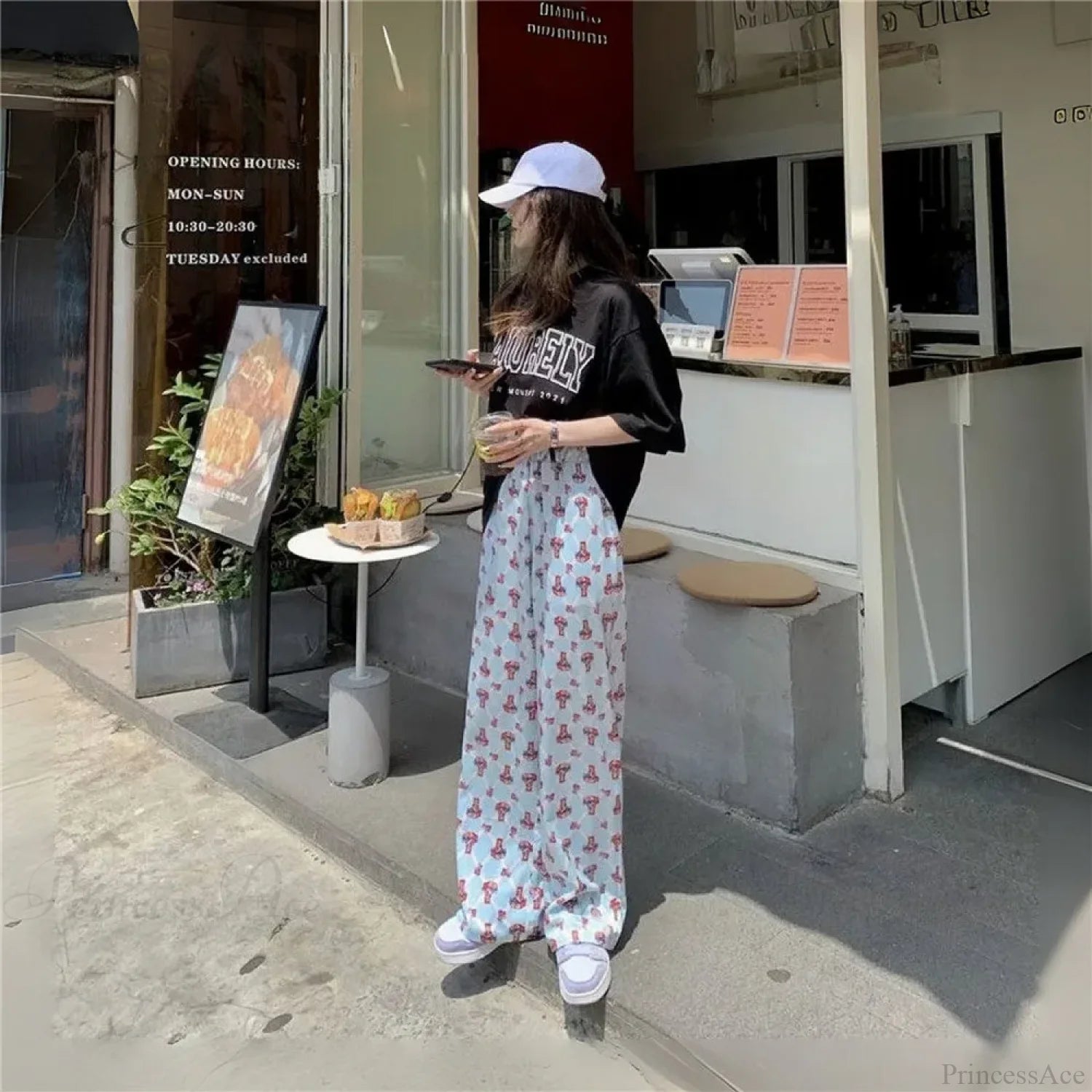 Y2K Vintage High Waisted Sweet Street Pant pant-250223