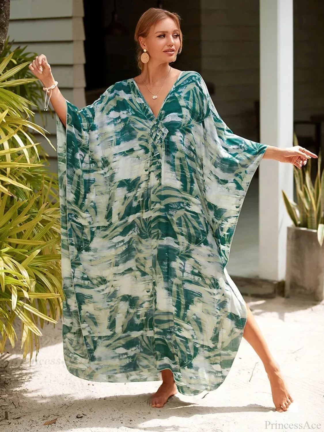 Zebra Stripes Long Dress Cover Up color16 / One Size