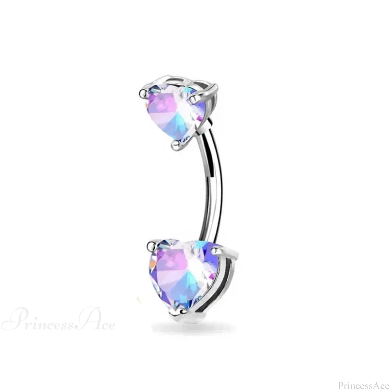 Zircon Bloom Dangle Gothic Belly Ring sliver11